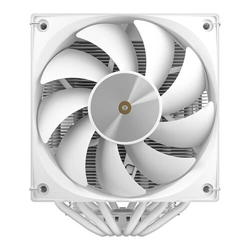 Antec F620 Digital Pro - White, Dual Tower CPU Cooler, Dual 120mm PWM Fans, Digital Temp Display, 6 Copper Heat Pipes, 255W TDP, 1-Yr Wty - Image 1