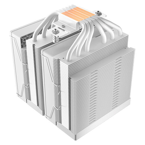 Antec F620 Digital Pro - White, Dual Tower CPU Cooler, Dual 120mm PWM Fans, Digital Temp Display, 6 Copper Heat Pipes, 255W TDP, 1-Yr Wty - Image 4