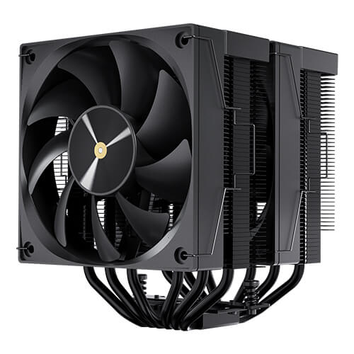 Antec F620 Digital Pro - Black, Dual Tower CPU Cooler, Dual 120mm PWM Fans, Digital Temp Display, 6 Copper Heat Pipes, 255W TDP, 1-Yr Wty - Image 2