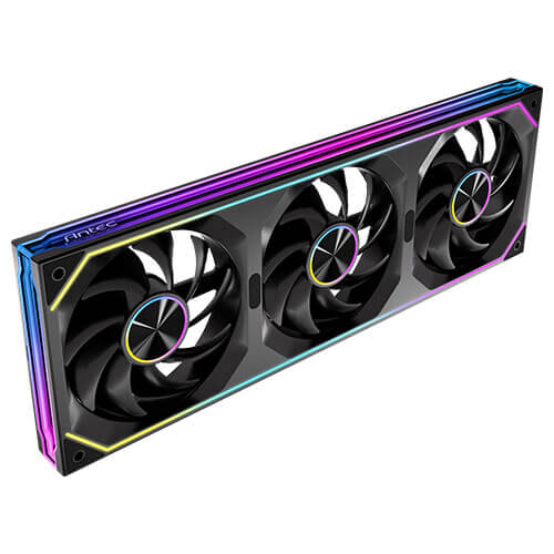 Antec IM 360 ARGB Black, 360mm Triple PWM Fan Kit, ARGB, 800-1800RPM, 134.43CFM, 1.48mmAq Air Pressure, Hydraulic Bearing, 2Y Warranty - Image 3