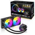 Antec Skeleton 240 ARGB, All-in-One Liquid Cooler, 240mm, PWM ARGB fans, 2000RPM, 72.29CFM, Intel/AMD support, ≤32dB, aluminum radiator, 3Y warranty - Image 1