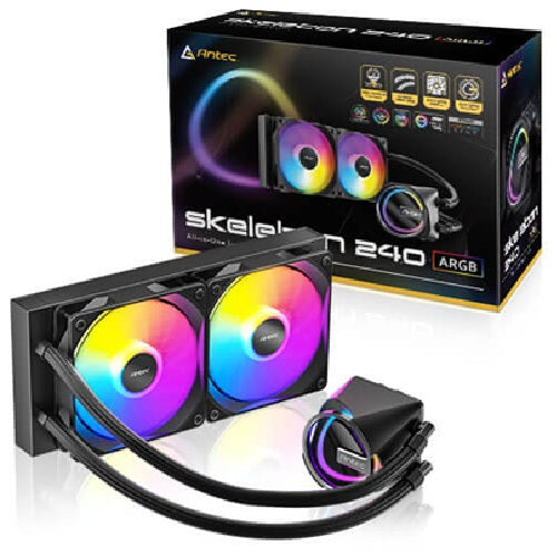 Antec Skeleton 240 ARGB, All-in-One Liquid Cooler, 240mm, PWM ARGB fans, 2000RPM, 72.29CFM, Intel/AMD support, ≤32dB, aluminum radiator, 3Y warranty - Image 5