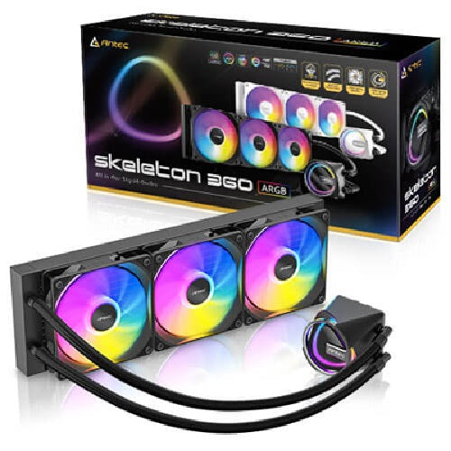 Antec Skeleton 360 ARGB, All-in-One Liquid Cooler, 360mm, PWM ARGB fans, 2000RPM, 72.29CFM, ≤32dB, Intel/AMD support, aluminum radiator, 3Y warranty - Image 5