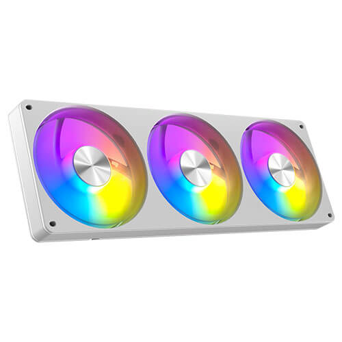 Antec Skeleton Matrix 360 ARGB - White, 360mm AIO, ARGB, 2400RPM, 74.23 CFM, 2.6mmH₂O, Intel/AMD, 3-Year Warranty - Image 3