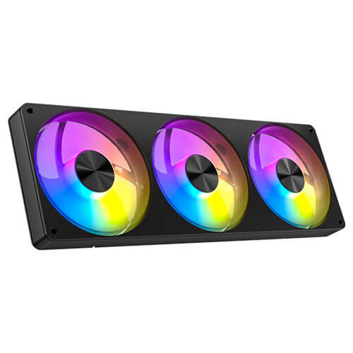 Antec Skeleton Matrix 360 ARGB - Black, 360mm AIO, ARGB, 2400RPM, 74.23 CFM, 2.6mmH₂O, Intel/AMD, 3-Year Warranty - Image 3