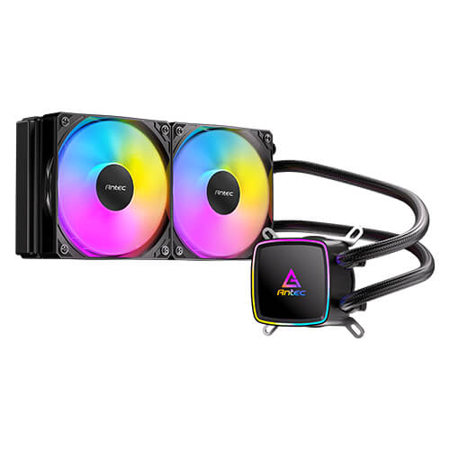 Antec Ultra 240 ARGB, 240mm AIO, ARGB PWM fans, 1800RPM, 67.62 CFM, 2.09mmH₂O, Intel/AMD, 2-Year Warranty - Image 2
