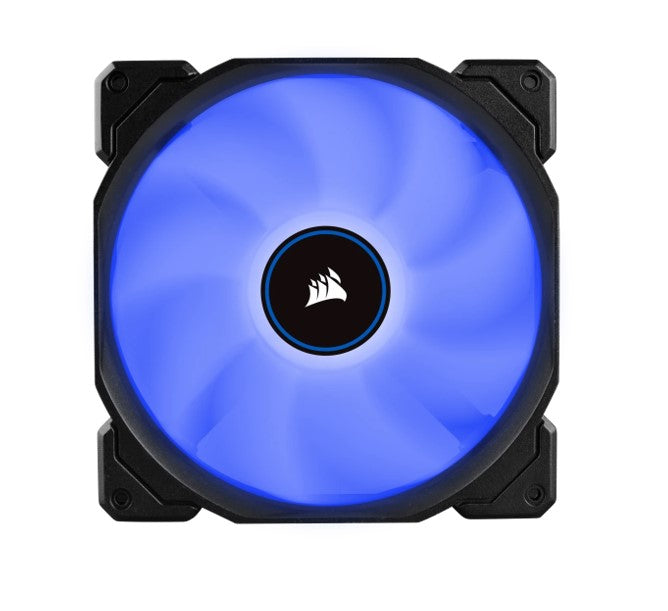Corsair Air Flow 140mm Fan Low Noise Edition / Blue LED 3 PIN - Hydraulic Bearing, 1.43mm H2O. Superior cooling performance. TWIN Pack! (LS) - Image 3