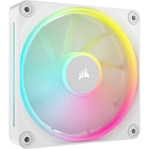Corsair iCUE LINK LX120 RGB 120mm PWM Single Fan Expansion - White, STATIC PRESSURE Flow Type, 2400 RPM, 69.9 CFM, 36 dBA - Image 2