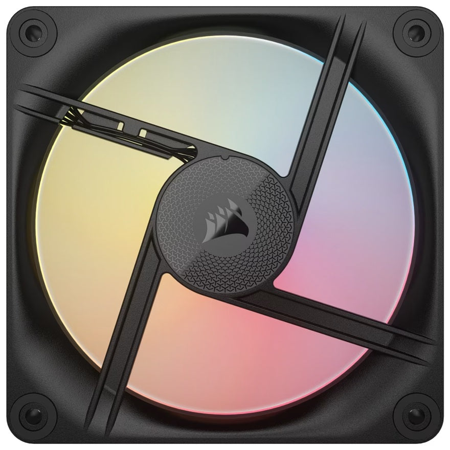 Corsair iCUE LINK LX120‑R RGB 120 mm PWM Reverse Fan Expansion Single Pack – Black: 66.7 CFM, 2400 RPM, 37.7 dBA, 0.4 A,Static Pressure, Magnetic Dome - Image 3
