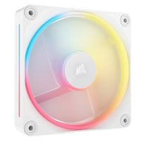 Corsair iCUE LINK LX120‑R RGB 120 mm PWM Reverse Fan Expansion Single Pack – White: 66.7 CFM, 2400 RPM, 37.7 dBA, 0.4 A,Static Pressure, Magnetic Dome - Image 2