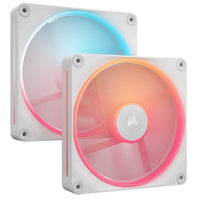 Corsair iCUE LINK LX140-R RGB 140mm PWM Reverse Fans Starter Kit Dual Pack -White: 90.6 CFM, 2000 RPM, 38.3 dBA, 0.45A, Static Pressure, Magnetic Dome - Image 2