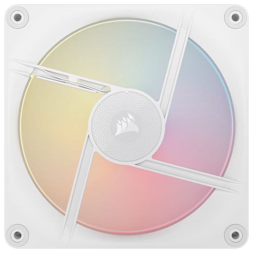 Corsair iCUE LINK LX140-R RGB 140mm PWM Reverse Fan Expansion Single Pack - White: 90.6 CFM, 2000 RPM, 38.3 dBA, 0.45A, Static Pressure, Magnetic Dome - Image 3