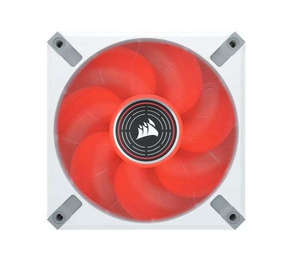Corsair ML ELITE Series, ML120 LED ELITE WHITE, 120mm Magnetic Levitation Red LED Fan with AirGuide, Single Pack(LS) - Image 3