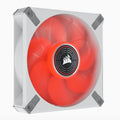 Corsair ML ELITE Series, ML120 LED ELITE WHITE, 120mm Magnetic Levitation Red LED Fan with AirGuide, Single Pack(LS) - Image 1