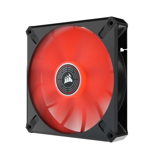 Corsair ML ELITE Series, ML140 LED ELITE, 140mm Magnetic Levitation Red LED Fan with AirGuide, Single Pack(LS) - Image 2