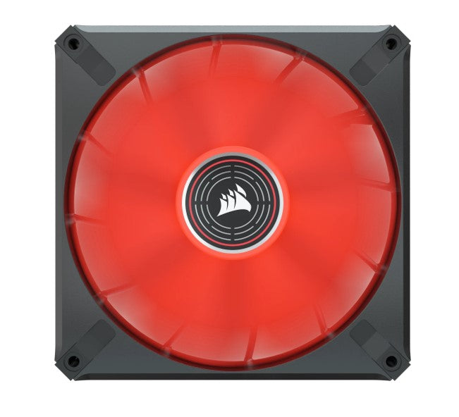 Corsair ML ELITE Series, ML140 LED ELITE, 140mm Magnetic Levitation Red LED Fan with AirGuide, Single Pack(LS) - Image 3