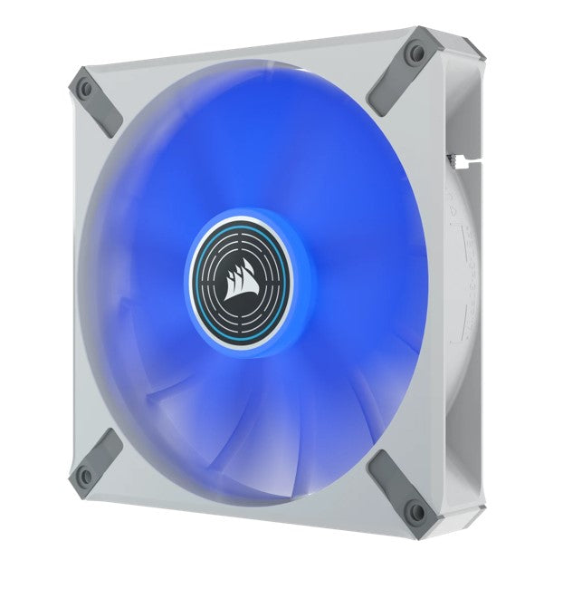 Corsair ML ELITE Series, ML140 LED ELITE WHITE, 140mm Magnetic Levitation Blue LED Fan with AirGuide, Single Pack(LS) - Image 2