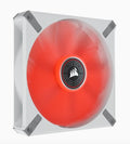 Corsair ML ELITE Series, ML140 LED ELITE WHITE, 140mm Magnetic Levitation Red LED Fan with AirGuide, Single Pack(LS) - Image 1