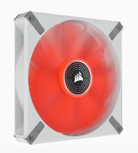 Corsair ML ELITE Series, ML140 LED ELITE WHITE, 140mm Magnetic Levitation Red LED Fan with AirGuide, Single Pack(LS) - Image 5