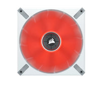 Corsair ML ELITE Series, ML140 LED ELITE WHITE, 140mm Magnetic Levitation Red LED Fan with AirGuide, Single Pack(LS) - Image 2