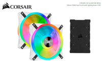 Corsair QL140 RGB White Dual Fan Kit with Lighting Node Core, ICUE, 140mm RGB LED PWM Fan 26dBA, 50.2 CFM, 2 Fan Pack - Image 5