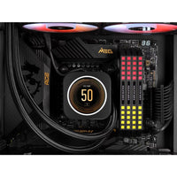 Corsair iCUE ELITE CPU Cooler LCD Display Upgrade Kit transforms your CORSAIR ELITE CAPELLIX CPU cooler into a personalized dashboard Display - Image 3