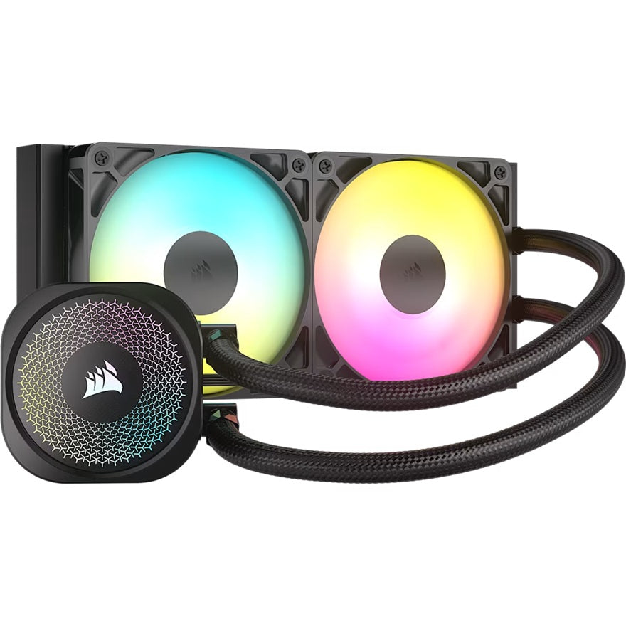 Corsair NAUTILUS 240 RS ARGB Liquid CPU Cooler - Black 240mm Rad, 2x PWM fans, RGB, Copper Cold Plate, 400mm Tubing, Intel & AMD Support - Image 2