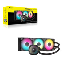 Corsair NAUTILUS 360 RS ARGB Liquid CPU Cooler, Aluminum Rad, Copper Cold Plate, PWM Fan Control, 1700 RPM, 360mm rad, 450mm Tubing, 3x Fans - Image 1
