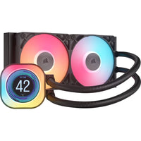 Corsair iCUE LINK TITAN 240 RX LCD Liquid CPU Cooler - Black: 73.5 CFM, 2100 RPM, 36 dBA, Aluminum Radiator, Copper Cold Plate, Intel/AMD Support - Image 2