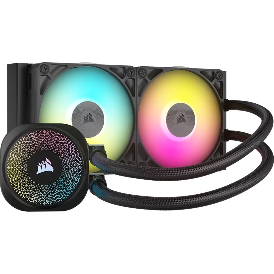 Corsair iCUE LINK TITAN 240 RX RGB AIO Liquid CPU Cooler - Black,  73.5 CFM, 2100 RPM, Aluminum Radiator, Copper Cold Plate, Intel/AMD support - Image 2