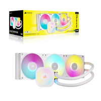 Corsair iCUE LINK TITAN 360 RX RGB AIO Liquid CPU Cooler - White: 73.5 CFM, 2100 RPM, Aluminum Radiator, Copper Cold Plate, Intel/AMD Support - Image 5
