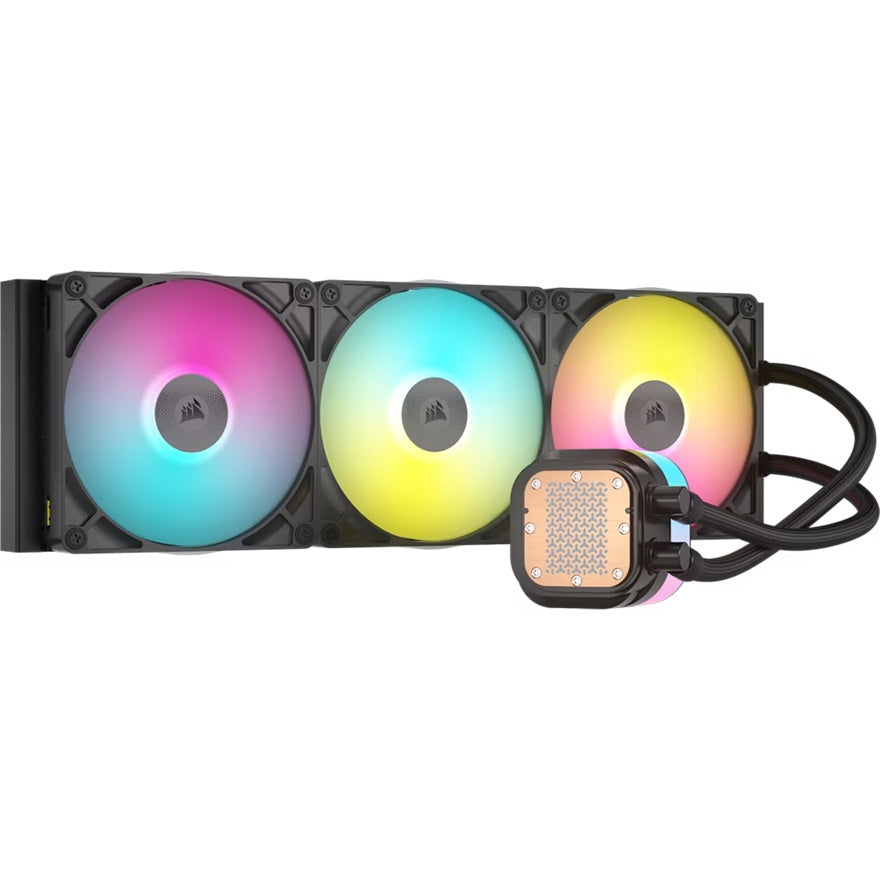 Corsair iCUE LINK TITAN 420 RX RGB AIO Liquid CPU Cooler - Black: 94.7 CFM, 1700 RPM, Aluminum Radiator, Copper Cold Plate, Intel/AMD Support - Image 3