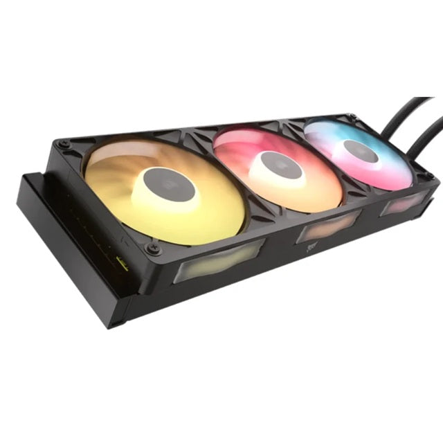 CORSAIR iCUE LINK TITAN II 360 RX RGB - Black, 360mm AIO, FlowDrive Gen 2, RX II Fan, RGB, Copper Coldplate, AM5/AM4, LGA1851/1700 - Image 2