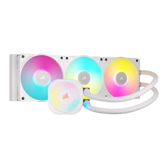 CORSAIR iCUE LINK TITAN II 360 RX RGB - White, 360mm AIO, FlowDrive Gen 2, RX II Fan, RGB, Copper Coldplate, AM5/AM4, LGA1851/1700 - Image 5
