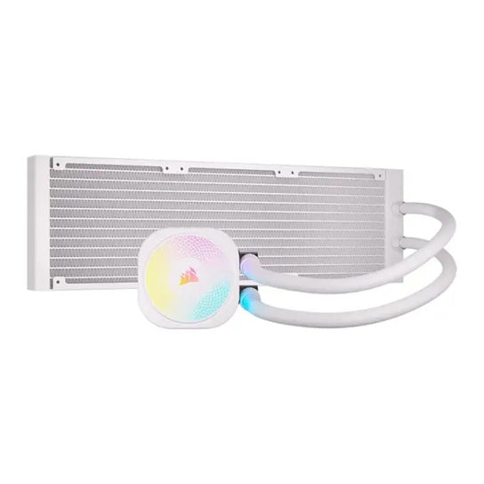 CORSAIR iCUE LINK TITAN II 360 RX RGB - White, 360mm AIO, FlowDrive Gen 2, RX II Fan, RGB, Copper Coldplate, AM5/AM4, LGA1851/1700 - Image 2