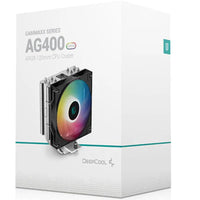 DeepCool AG400 ARGB Single Tower CPU Cooler, TDP 220W, 120mm Static ARGB Fan, 4 Direct-Touch Copper Heat Pipes,LGA1851/1700/1200/115X/AM5/AM4 - Image 1