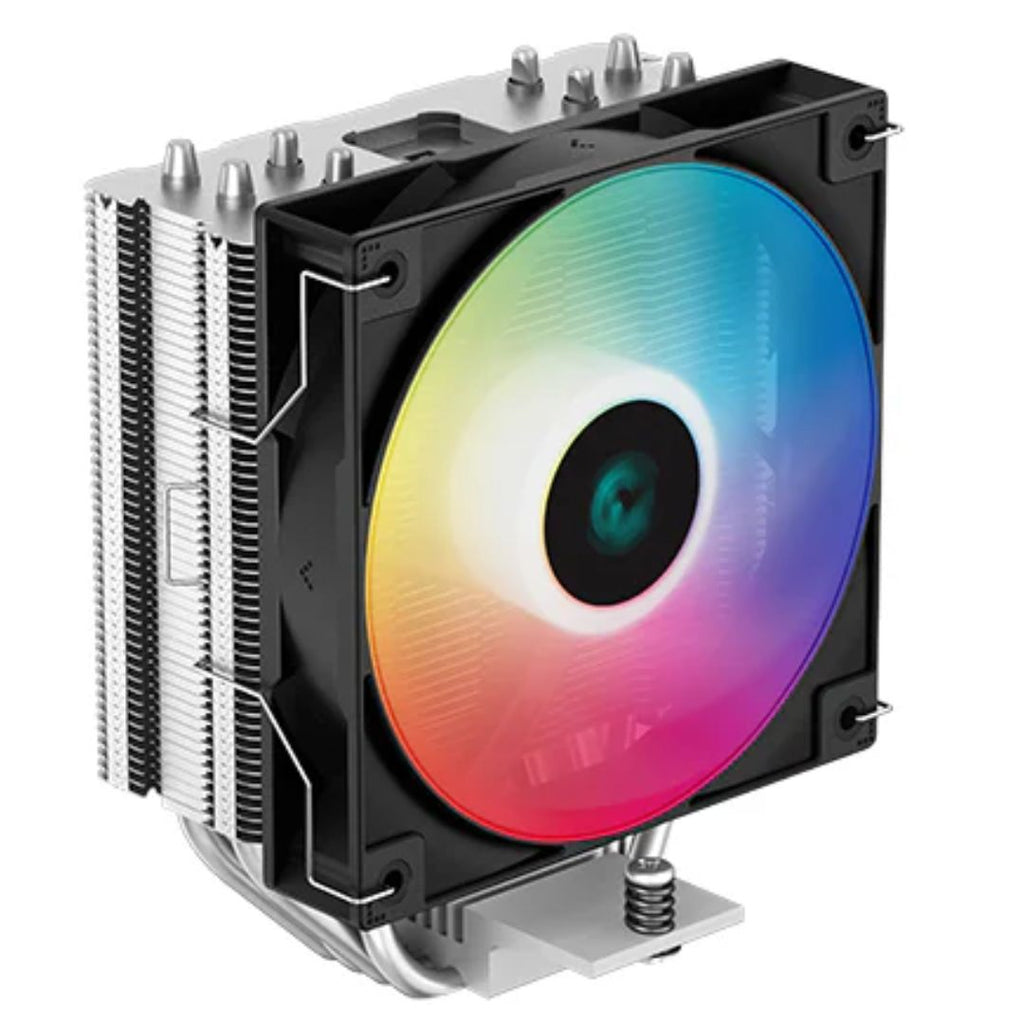 DeepCool AG400 LED CPU Cooler 4 Heat Pipes, 6 Colour LED, 120mm PWM Fan, Intel LGA1851/1700/1200/115X AMD AM5/AM4 - Image 1