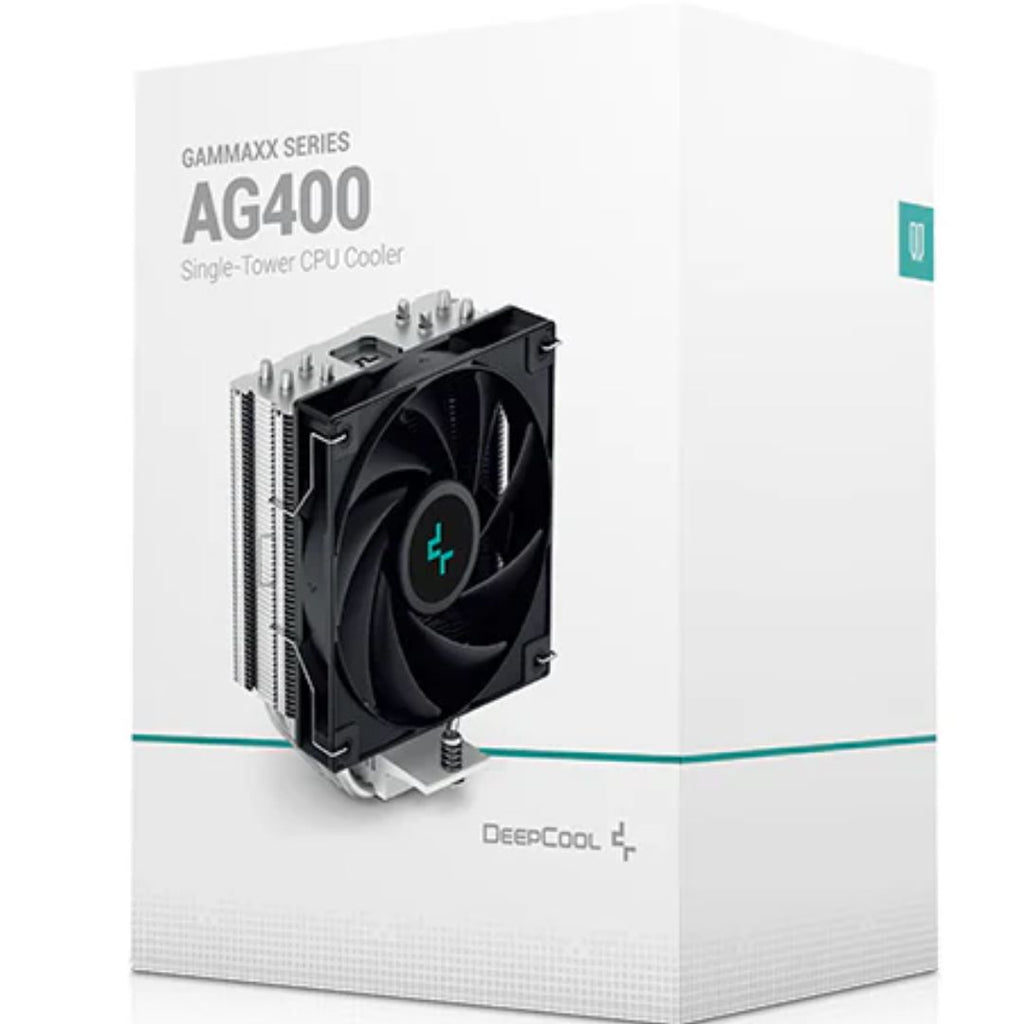 DeepCool AG400 CPU Cooler 4 Heat Pipes, 120mm PWM Fan, Intel LGA1851/1700/1200/115X AMD AM5/AM4 - Image 1