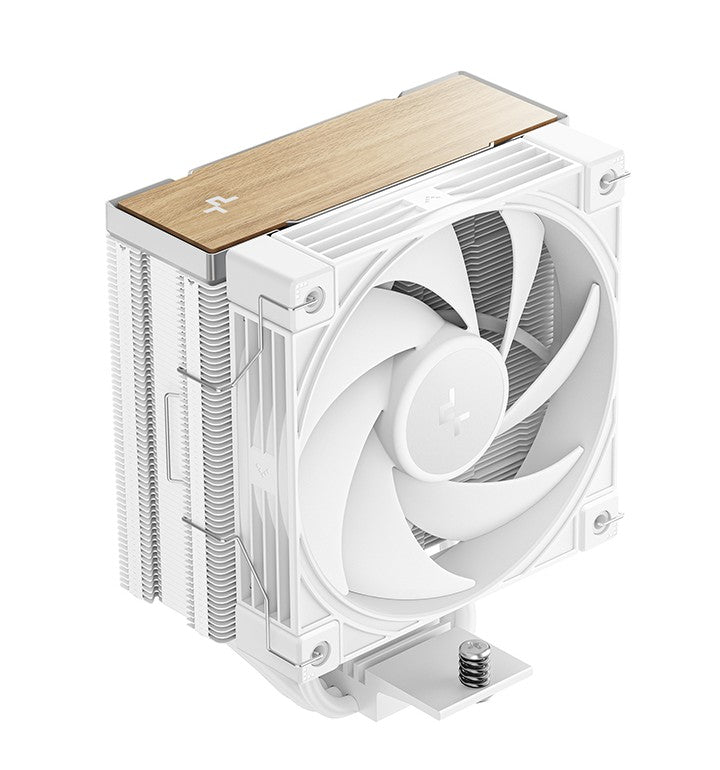 DeepCool AK400 G2 WH Wood Grain Top Cover CPU Cooler, 4 Heat Pipes, 4-pin PWM, Hydro Bearing, Intel LGA1851/1700/1200/115x, AMD AM5/AM4 - Image 1