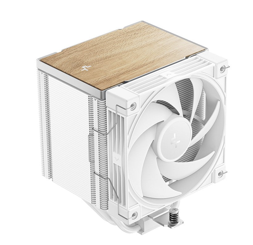 DeepCool AK500 G2 WH Wood Grain Top Cover CPU Cooler, 5 Heat Pipes, 4-pin PWM, Intel LGA1851/1700/1200/115x, AMD AM5/AM4 - Image 1