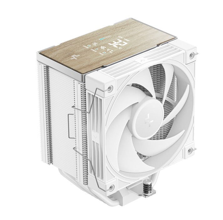 DeepCool AK700 DIGITAL WH AI Dynamic Adjustment CPU Cooler, Digital Display, 7 Heat Pipes, 4-pin PWM, Intel LGA1851/1700/1200/115x, AMD AM5/AM4 - Image 1