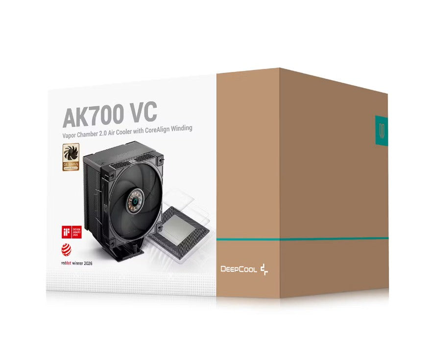 DeepCool AK700 VC Vapor Chamber Air Cooler, 7 Heat Pipes, 4-pin PWM, Intel LGA1851/1700/1200/115x, AMD AM5/AM4 - Image 2