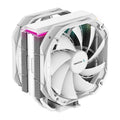 DeepCool AS500 PLUS White CPU Cooler Single Tower, Five Heat Pipe Design High Fin Density, Double PWM Fans, Slim Profile, LGA2066/1851-1155/AM4/AM5 - Image 1