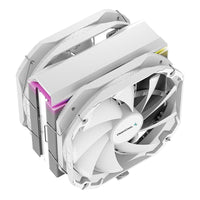 DeepCool AS500 PLUS White CPU Cooler Single Tower, Five Heat Pipe Design High Fin Density, Double PWM Fans, Slim Profile, LGA2066/1851-1155/AM4/AM5 - Image 3