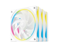 DeepCool FL12 SE WH 3 Pack 120mm Performance ARGB Fans , Hydro Bearing 120×120×25 mm(L×W×H) - Image 1