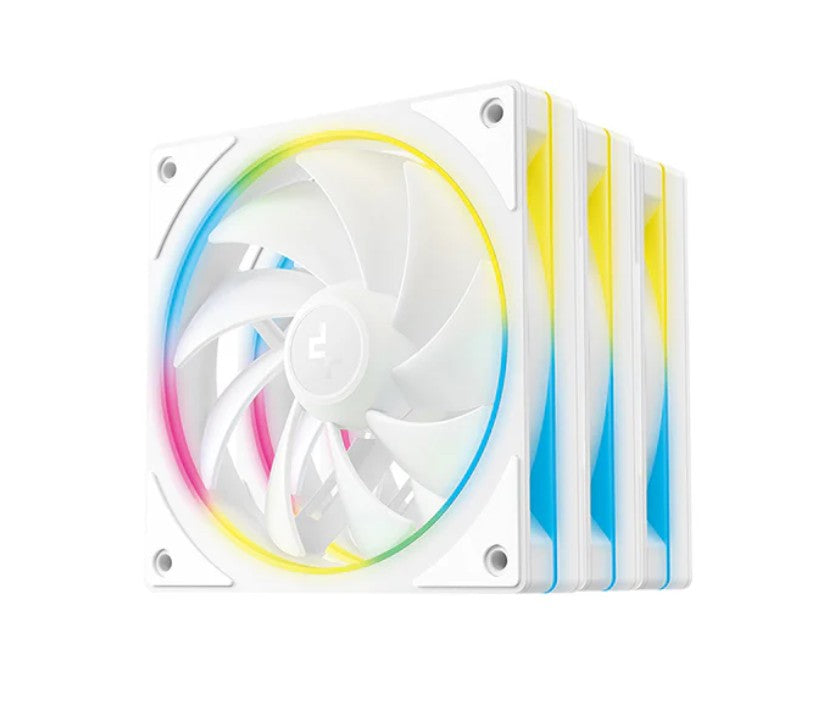 DeepCool FL12 SE WH 3 Pack 120mm Performance ARGB Fans , Hydro Bearing 120×120×25 mm(L×W×H) - Image 2
