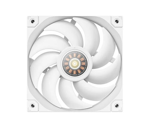 DeepCool FL12 White 120mm Unique ARGB Fans, Low Noise, 4-pin PWM, Fluid Dynamic Bearing, Addressable RGB LED - Image 1