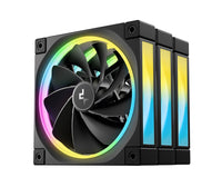 DeepCool FL12R 120mm (3-Pack) Unique Addressable RGB  High Performance Fans,  Low Noise, 4-pin PWM, Fluid Dynamic Bearing - Image 2