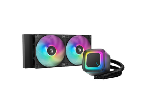 DeepCool LE240 V2 Liquid Cooler 240mm 6th Gen Pump up to 3400 PWM, Hydro Bearing, IntelLGA1851/1700/1200/1151/1150/1155, AMDAM5/AM4 - Image 1