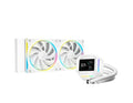 DeepCool LM240 WH ARGB Liquid Cooler With Mini LCD Screen IntelLGA1851/1700/1200/1151/1150/1155 AMDAM5/AM4 - Image 1